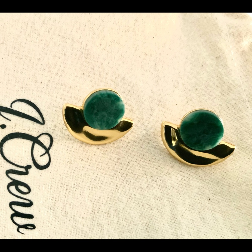 J. Crew Disc Earrings.